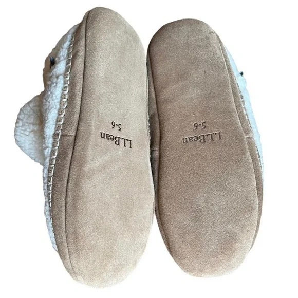 NEW L.L. Bean Sherpa Slippers Booties - Picture 3 of 8